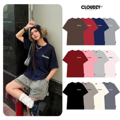 Áo thun local brand CLOUDZY basic 100% cotton 250GSM dày dặn áo cơ bản áo phông unisex thời trang nam nữ OVER CORE