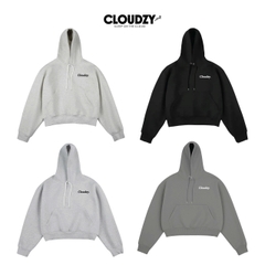 Áo hoodie boxy local brand CLOUDZY nỉ có mũ form thụng cao cấp in logo chữ ký áo khoác nỉ thời trang đường phố HD CORE