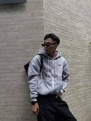 Áo hoodie zip boxy nam local brand Cloudzy hoodie nỉ bông nữ unisex form rộng basic mũ siêu to RETRO