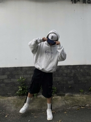 Áo khoác hoodie boxy nỉ nam local brand hoodie nữ unisex form rộng basic tay phồng CLOUDZY TRUST