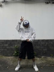 Áo khoác hoodie boxy nỉ nam local brand hoodie nữ unisex form rộng basic tay phồng CLOUDZY TRUST