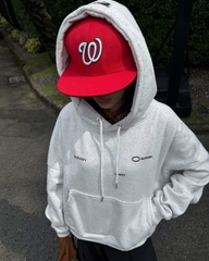 Áo khoác hoodie boxy nỉ nam local brand hoodie nữ unisex form rộng basic tay phồng CLOUDZY BOR