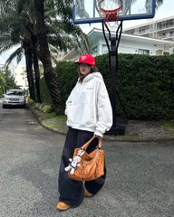 Áo khoác hoodie boxy nỉ nam local brand hoodie nữ unisex form rộng basic tay phồng CLOUDZY BOR