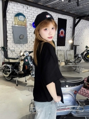 Áo phông nam nữ unisex tay lỡ AT TRƠN CLOUDZY thun form rộng local brand teen cổ tròn oversize