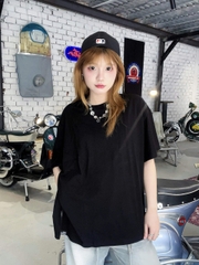 Áo phông nam nữ unisex tay lỡ AT TRƠN CLOUDZY thun form rộng local brand teen cổ tròn oversize