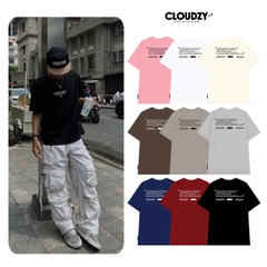 Áo thun nữ nam unisex tay lỡ phông local brand form rộng teen cổ tròn oversize CLOUDZY BE LOVED