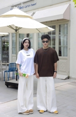 Áo thun nữ nam unisex tay lỡ phông local brand form rộng teen cổ tròn oversize CLOUDZY BASIC TEE 2