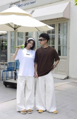 Áo thun nữ nam unisex tay lỡ phông local brand form rộng teen cổ tròn oversize CLOUDZY BASIC TEE 2