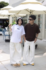Áo thun nữ nam unisex tay lỡ phông local brand form rộng teen cổ tròn oversize CLOUDZY BASIC TEE 2