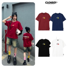 Áo thun oversize local brand nữ nam unisex form rộng phong cách 100% cotton 250gsm oversize Cloudzy NEWYEAR 26