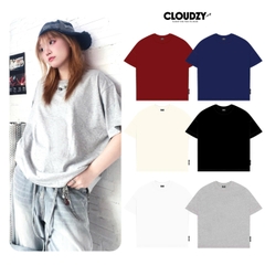 Áo thun Boxy nam nữ tay lỡ phông BOXY TRƠN unisex form boxy Cloudzy local brand cổ tròn 100% cotton