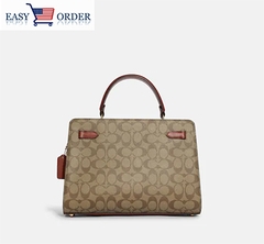 Túi COACH Lane Carryall In Blocked Signature Canvas