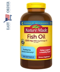 Dầu cá Nature Made Fish Oil, 1200mg, 300 Viên