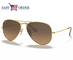 Ray-Ban Kính phân cực Unisex, RB3025 AVIATOR CLASSIC