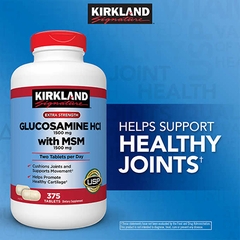 Bổ khớp Kirkland Signature Glucosamine with MSM, 375 Viên