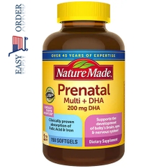 Nature Made Prenatal Multi + DHA, 150 viên