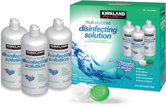 Nước Ngâm Kính Áp Tròng  KIRKLAND multi-purpose disinfecting solution set 3 chai 473mL
