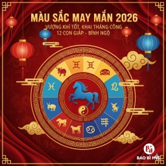 Năm 2026 Hợp Màu Gì? Màu Sắc May Mắn 12 Con Giáp Năm Bính Ngọ