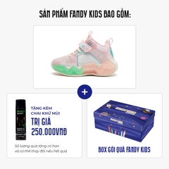 Giày bóng rổ trẻ em Fandy Kids Basketball Zero Gravity Hồng