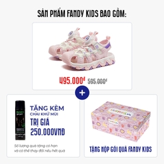 Giày Sandal trẻ em Fandy Kids Khóa vặn Eva Hồng Pastel AU7880