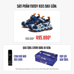 Giày Sandal trẻ em Fandy Kids Quai dán Eva Xanh Cam AU7871