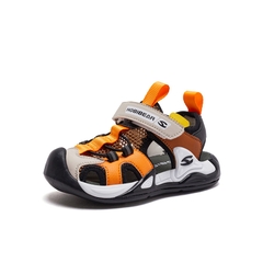 Giày Sandal trẻ em Fandy Kids Quai dán Eva Cam Đen AU7890