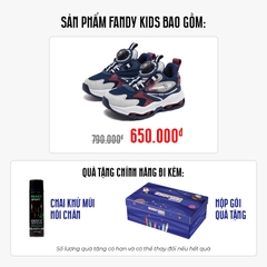 Giày thể thao trẻ em Fandy Kids Eva Air Khóa vặn Xanh Navy AS8033