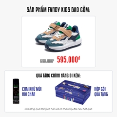Giày thể thao trẻ em Fandy Kids Eva Khóa dán Xanh GS7997G