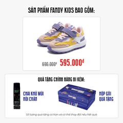 Giày thể thao trẻ em Fandy Kids Eva Khóa dán Tím GS7997G