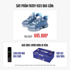 Giày thể thao trẻ em Fandy Kids Eva Air Khóa vặn Xanh Jean GS8077G
