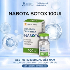 NABOTA BOTOX 100UI / BOTOX TIÊM THON GỌN HÀM, THON GỌN CƠ BẮP, TIÊM XÓA NHĂN VÀ TIÊM TRỊ HÔI NÁCH