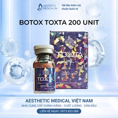 BOTOX TOXTA 200 UNIT / BOTOX TIÊM XÓA NHĂN, TIÊM THON GỌN MẶT, THON GỌN BẮP TAY, BẮP CHÂN