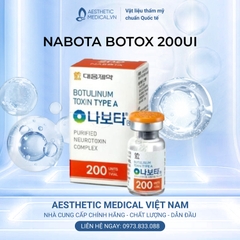 NABOTA BOTOX 200UI / BOTOX TIÊM THON GỌN HÀM, THON GỌN CƠ BẮP, TIÊM XÓA NHĂN VÀ TIÊM TRỊ HÔI NÁCH