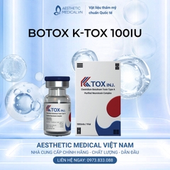 BOTOX K-TOX 100IU / XÓA NẾP NHĂN, THON GỌN HÀM, NÂNG CUNG MÀY, ĐIỀU TRỊ TĂNG TIẾT MỒ HÔI