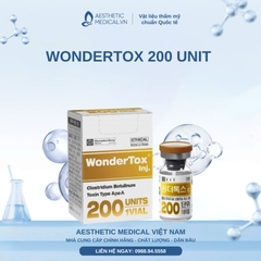 WONDERTOX 200 UNIT / BOTOX TIÊM XÓA NHĂN, TIÊM THON GỌN HÀM, TIÊM GIẢM MỠ BẮP CHÂN, BẮP TAY VÀ TIÊM TRỊ HÔI NÁCH