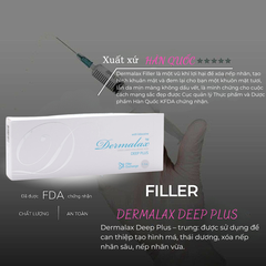 DERMALAX DEEP PLUS: Filler HA 24mg/ml Chuyên Sâu – Xóa Nếp Nhăn Sâu và Định Hình Khuôn Mặt Tự Nhiên, Không Đau