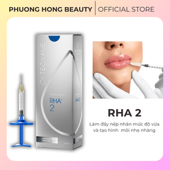 TEOXANE TEOSYAL RHA 2 / FILLER ĐIỀU TRỊ NẾP NHĂN MỨC ĐỘ VỪA Ở VÙNG MẶT TRÊN: ẤN ĐƯỜNG, TRÁN VÀ NẾP NHĂN VẾT CHÂN CHIM ĐUÔI MẮT HOẶC BỔ SUNG THỂ TÍCH CHO ĐÔI MÔI