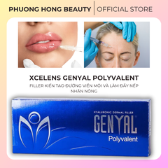 XCELENS GENYAL POLYVALENT / FILLER KIẾN TẠO ĐƯỜNG VIỀN MÔI VÀ LÀM ĐẦY NHỮNG NẾP NHĂN TRUNG BÌNH NÔNG
