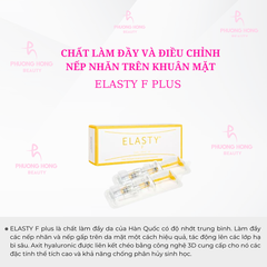 ELASTY F PLUS / CHẤT LÀM ĐẦY TẠO ĐƯỜNG VIỀN ĐỂ CHỈNH SỬA CÁC VÙNG SÂU KHÔNG BẰNG PHẲNG TRÊN DA