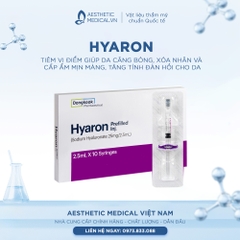 HYARON / TIÊM VI ĐIỂM GIÚP DA CĂNG BÓNG, XÓA NHĂN VÀ CẤP ẨM MỊN MÀNG, TĂNG TÍNH ĐÀN HỒI CHO DA