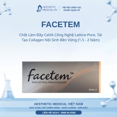 Facetem – Chất Làm Đầy CaHA Công Nghệ Lattice-Pore, Tái Tạo Collagen Nội Sinh Bền Vững (1.5 - 2 Năm)