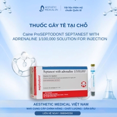 SEPTODONT SEPTANEST WITH ADRENALINE 1/100,000 SOLUTION FOR INJECTION / THUỐC GÂY TÊ TẠI CHỖ