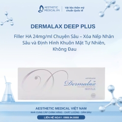 DERMALAX DEEP PLUS: Filler HA 24mg/ml Chuyên Sâu – Xóa Nếp Nhăn Sâu và Định Hình Khuôn Mặt Tự Nhiên, Không Đau