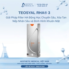 TEOSYAL RHA® 3: Giải Pháp Filler HA Động Học Chuyên Sâu, Xóa Tan Nếp Nhăn Sâu và Định Hình Khuôn Mặt