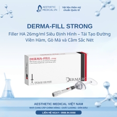 DERMA-FILL STRONG: Filler HA 26mg/ml Siêu Định Hình – Tái Tạo Đường Viền Hàm, Gò Má và Cằm Sắc Nét