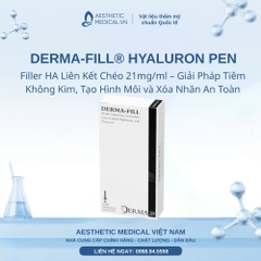 DERMA-FILL® HYALURON PEN: Filler HA Liên Kết Chéo 21mg/ml – Giải Pháp Tiêm Không Kim, Tạo Hình Môi và Xóa Nhăn An Toàn