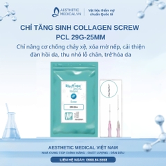 CHỈ TĂNG SINH COLLAGEN SCREW PCL (TRẺ HÓA DA) 29G-25MM