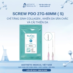 WHITE MEDIENCE SCREW PDO 27G-60MM ( S) / CHỈ TĂNG SINH COLLAGEN , KHIẾN DA SĂN CHẮC VÀ CẢI THIỆN DA