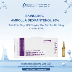 SKINCLINIC AMPOLLA DEXPANTENOL 20%: Tinh Chất Phục Hồi Chuyên Sâu, Cấp Ẩm Đa Năng Cho Da & Tóc