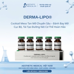 DERMA-LIPO®: Cocktail Meso Tan Mỡ Chuyên Sâu – Đánh Bay Mỡ Cục Bộ, Tái Tạo Đường Nét Cơ Thể Hoàn Hảo